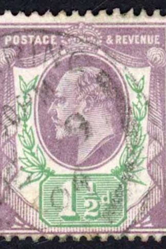 SG221 1 1/2d Dull Purple and green (ord) DLR Cat 24 pounds