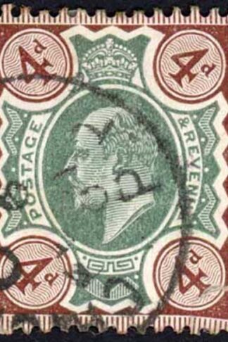 KEVII 4d Green and Brown Fine used cat from 20
