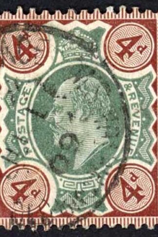 KEVII 4d Green and Brown Fine used cat from 20