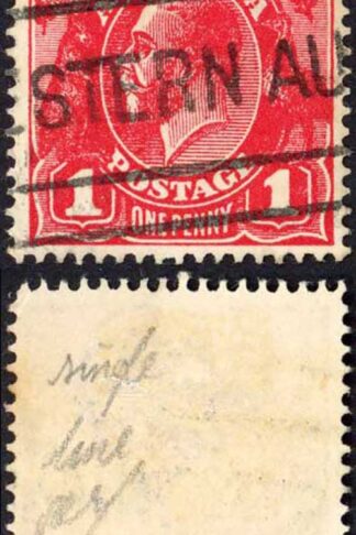 Australia 1914-20 SG 21 1d carmine-red die I used cat 7.5 pounds