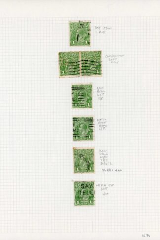 Australia 1926-30 SG 86 1d small Mult wmk P 14 used group of flaws