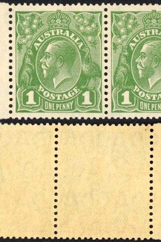 Australia 1926-30 SG 95 95b 1d die I and II P 13 1/2 x 12 1/2 in UM pair