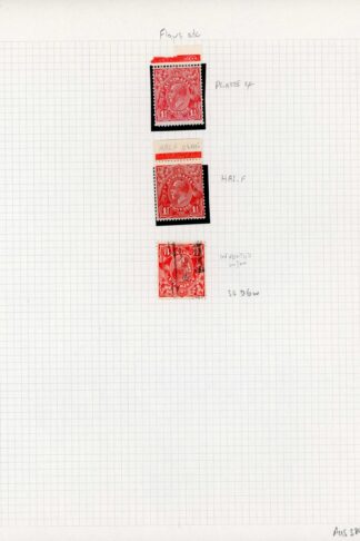 Australia 1926-30 SG 96 1 1/2d P 13 1/2 x 12 1/2 plate single flaw and inverted
