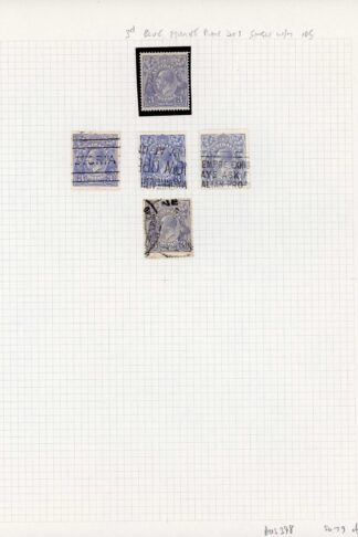 Australia 1924-5 SG 79 3d dull ultramarine 2nd wmk mint and used group