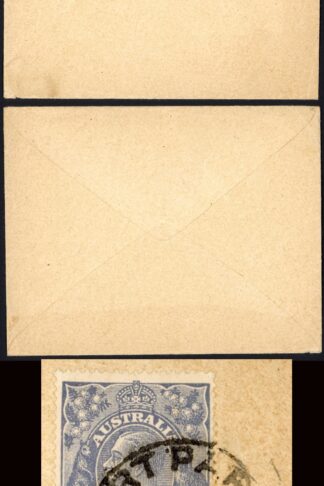 Australia KGV 3d ultramarine die 1a single franking on cover to Germany