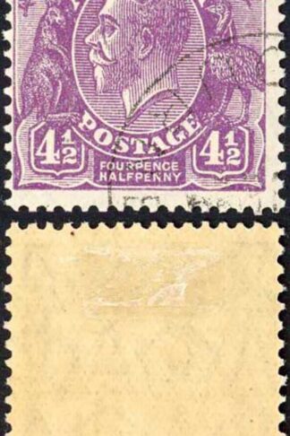 Australia 1930 SG 120a 4 1/2d redrawn die without surcharge VFU cat 45 pounds