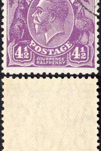 Australia 1930 SG 120a 4 1/2d redrawn die without surcharge VFU cat 45 pounds