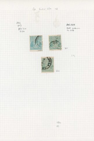 Australia 1918-23 SG 66 1s4d shades 2nd wmk used group cat 99 pounds