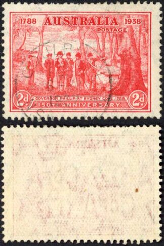 Australia 1937 SG 193a 2d Foundation of NSW Man with Tail FLAW VFU