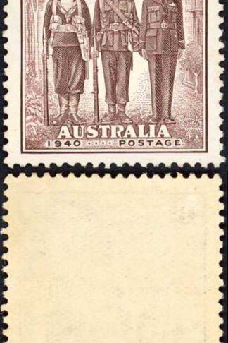 Australia 1940 SG 199 6d Imperial Forces RE-ENTRY top left and right VFM