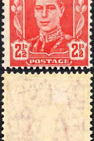 Australia 1942-50 SG 206 2 1/2d scarlet variety under POSTAGE VFM
