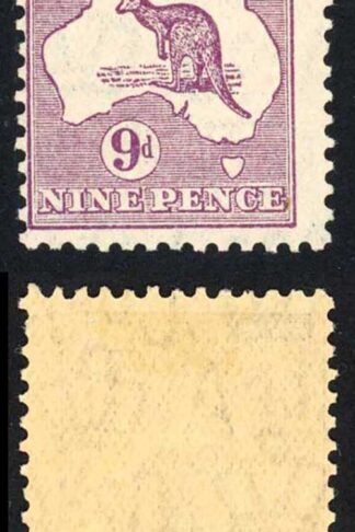 Australia 1931-6 SG 133 9d violet Kangaroo VFM cat 45 pounds