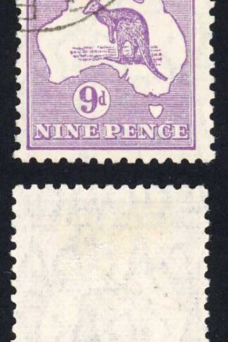 Australia 1931-6 SG 133 9d violet Kangaroo VFU cat 29 pounds