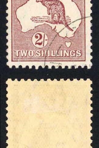 Australia 1931-6 SG 134 2s maroon Kangaroo VFU cancelled to order pmk