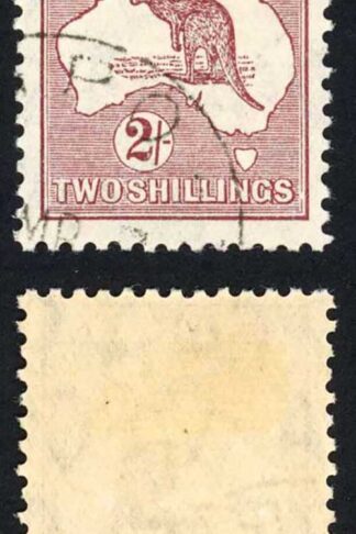 Australia 1931-6 SG 134 2s maroon Kangaroo VFU cancelled to order pmk