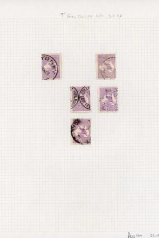 Australia 1923-4 SG 108 9d violet die IIB Kangaroo group on page cat 145 pounds