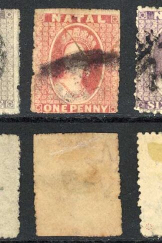 Natal 1861-5 Chalon heads used group values to 6d cat 232 pounds