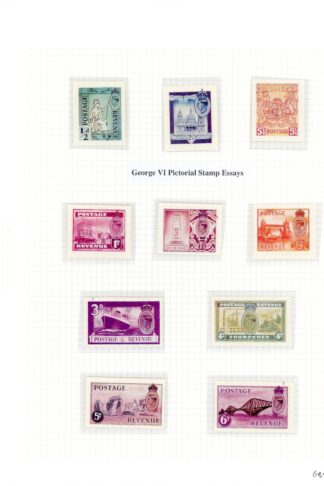 GB KGVI Pictorial stamp essays reprints