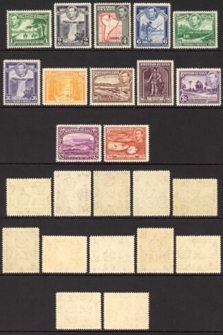 British Guiana 1938-52 SG 308/319 KGVI defins set of 12 UM cat 120 pounds
