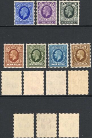 SG439/449 Photogravure Set 11 values U/M Cat 95 pounds