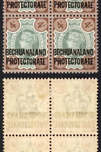 Bechuanaland SG64 4d Jubilee opt 2 x U/M