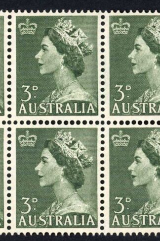 Australia SG262ab 3d Coil Block of Six U/M Cat 23++++ pounds