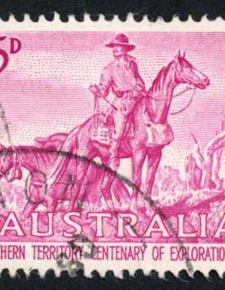 Australia SG335a 5d re-entry Cat 50 pounds