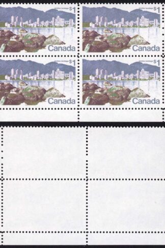 Canada Unitrade 600i 1 dollar Perf 13.3 Ribbed Paper MNH Unitrade price 40