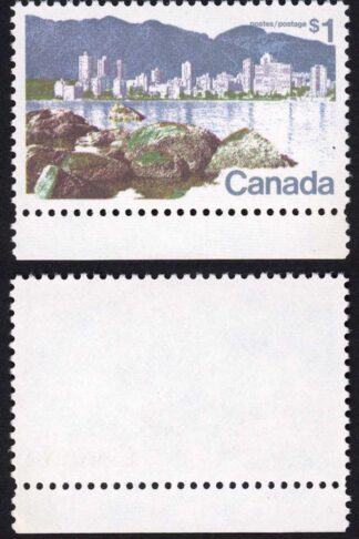Canada Unitrade 600i 1 dollar Perf 13.3 Ribbed Paper MNH Unitrade price 10