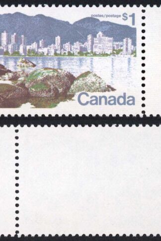 Canada Unitrade 600i 1 dollar Perf 13.3 Ribbed Paper MNH Unitrade price 10