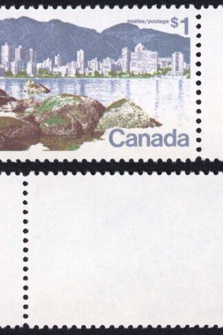 Canada Unitrade 600i 1 dollar Perf 13.3 Ribbed Paper MNH Unitrade price 10