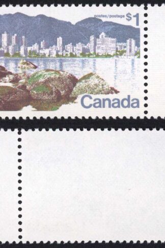 Canada Unitrade 600i 1 dollar Perf 13.3 Ribbed Paper MNH Unitrade price 10