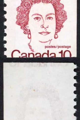 Canada Unitrade 605 var 10c SHIFTED CUT MNH