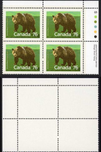 Canada Unitrade 1178i 76c Slater Paper Plate Block MNH Unitrade price 25