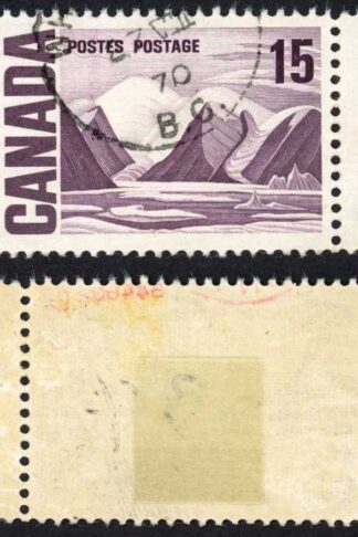 Canada Unitrade 463vi 15c Plastic Flow (Doubling of 15) used Unitrade price 50