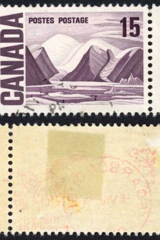 Canada Unitrade 463vi 15c Plastic Flow (Doubling of 15) used Unitrade price 50