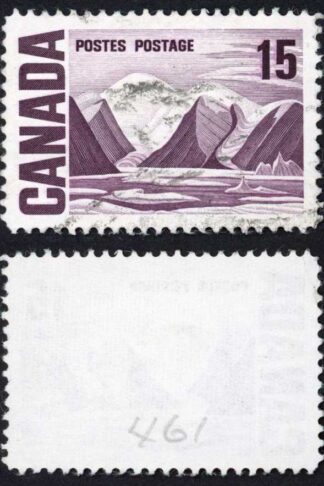 Canada Unitrade 463vi 15c Plastic Flow (Doubling of 15) used Unitrade price 50