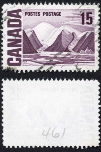 Canada Unitrade 463vi 15c Plastic Flow (Doubling of 15) used Unitrade price 50