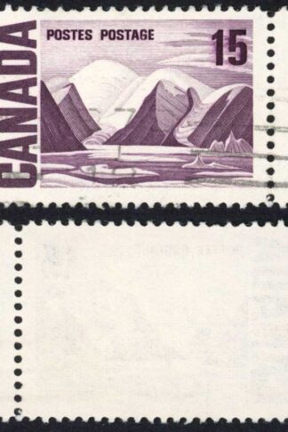 Canada Unitrade 463vi 15c Plastic Flow (Doubling of 15) used Unitrade price 50