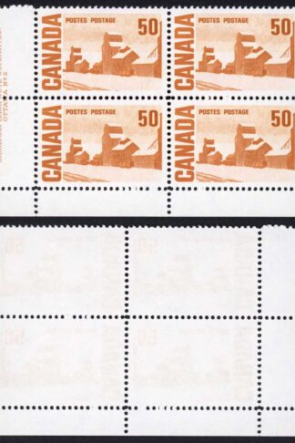 Canada Unitrade 465A 50c LF PVA (Plate 2) MNH PB Unitrade price 37.50