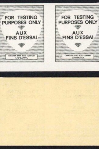 Canada 1967 CBN Test Coil IMPERF PAIR MNH Unitrade price 70