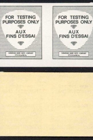 Canada 1967 CBN Test Coil IMPERF PAIR MNH Unitrade price 70