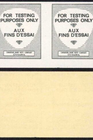 Canada 1967 CBN Test Coil IMPERF PAIR MNH Unitrade price 70