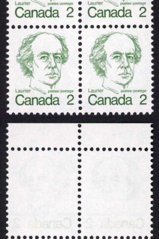 Canada Unitrade 587T1 2c Error untagged Block MNH Unitrade price 303