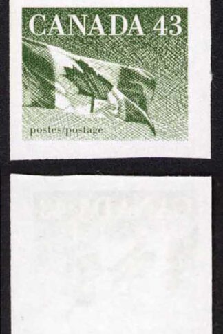 Canada Unitrade 1395a 43c Imperf Pair MNH Unitrade price 200