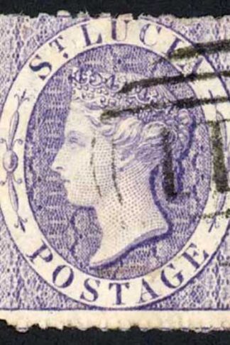 St Lucia SG13 (6d) Mauve Perf 12.5 Cat 32 pounds
