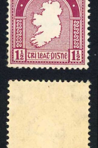 Ireland SG113 1 1/2d Claret 2nd Wmk U/M (toned gum) Cat 19 pounds