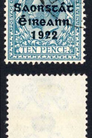 Ireland SG62 10d Turquoise-blue CDS Cat 75 pounds
