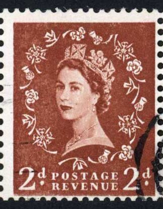 Dollis Hill 2d Light Red Brown No Wmk No Phos Strip of 3