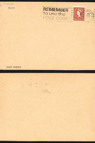 Dollis Hill 2d Light Red Brown YELLOW AOP on Norwick Trial Cover
